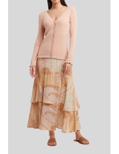 JUPE LONGUE VOLANTS - YAYA