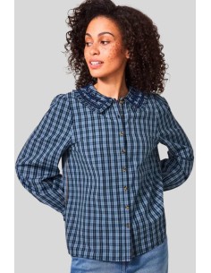 CHEMISIER COL BRODE - WHITE...