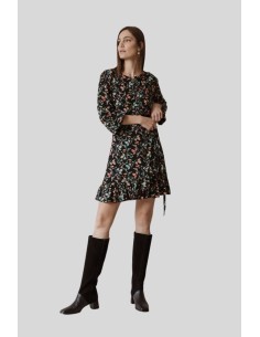 ROBE COURTE FEUILLES - INDI...