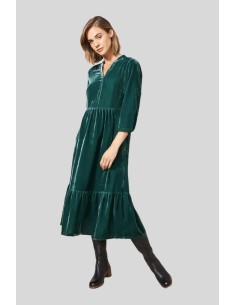 ROBE LONGUE VELOURS - WHITE...