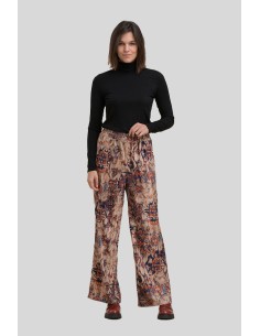 PANTALON EFFET VELOURS - LA...