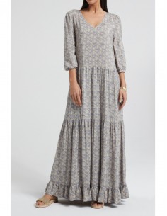 ROBE LONGUE VOLANTS - YAYA